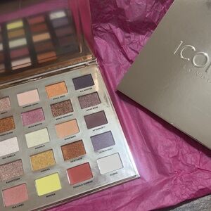 ICONIC London Eyeshadow Palette - Coral, Gold, and Purple Shades
